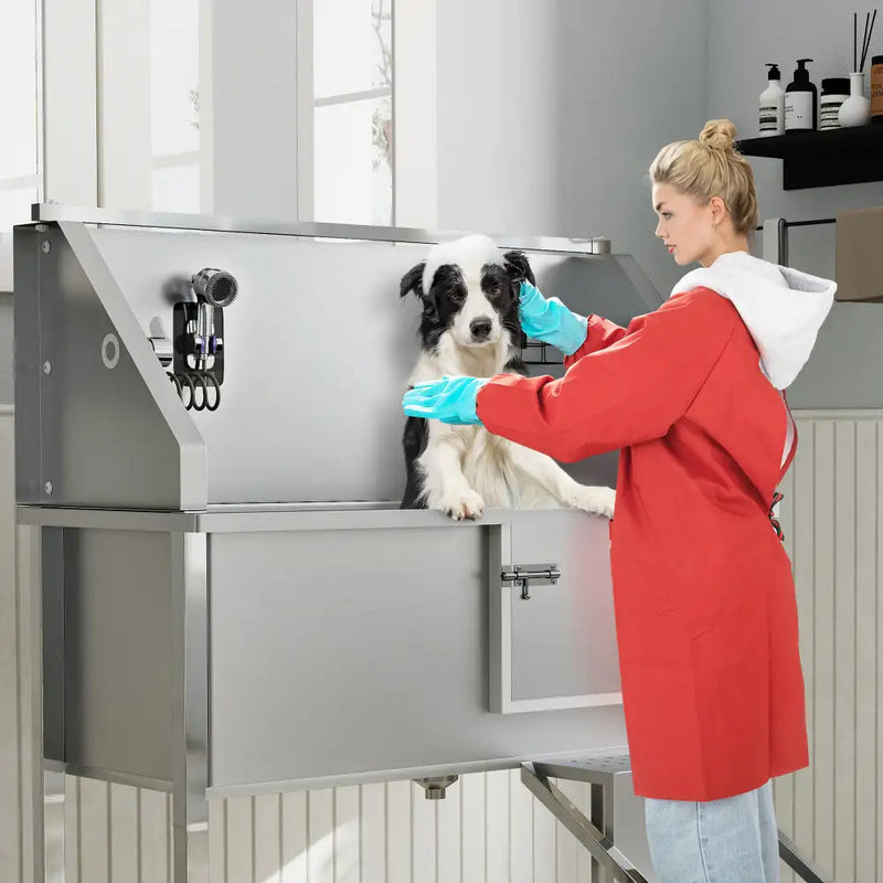 Coziwow 49.2"L Stainless Steel Pet Bath Pool