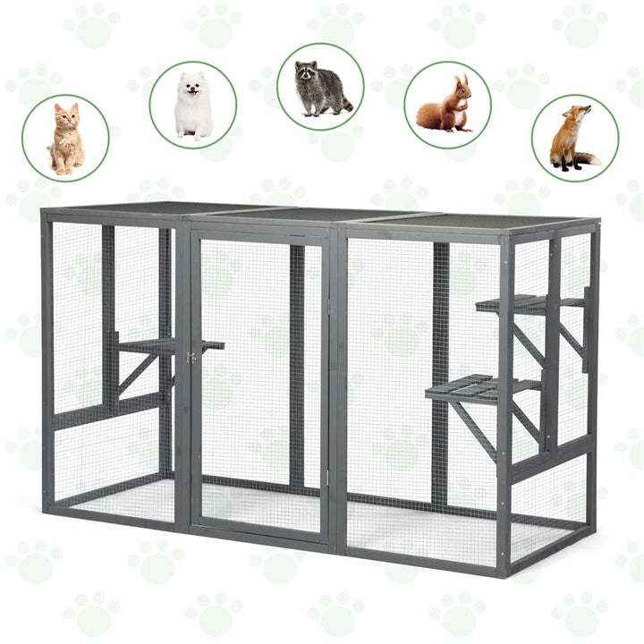 71 inch outdoor cat enclosure for small animals