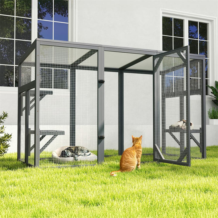 71 inch outdoor cat enclosure details
