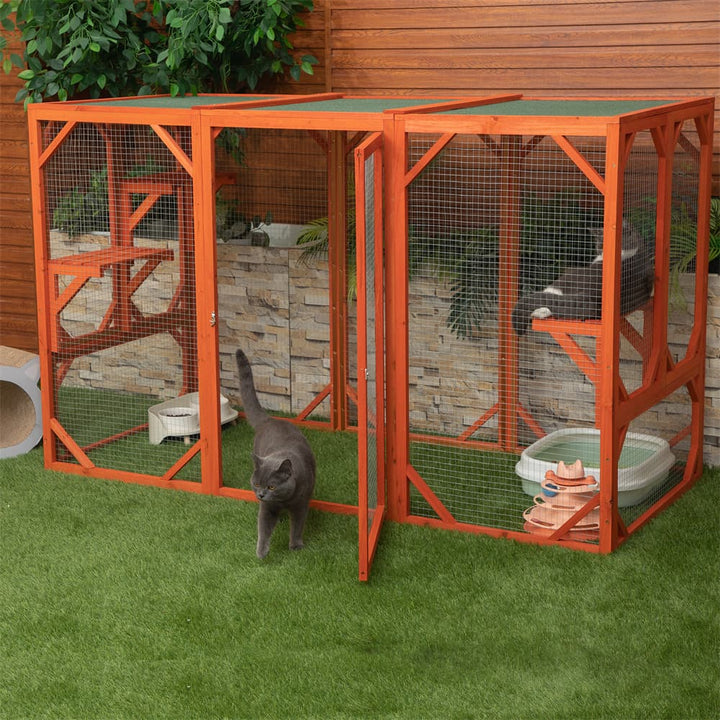 71 inch outdoor cat enclosure details