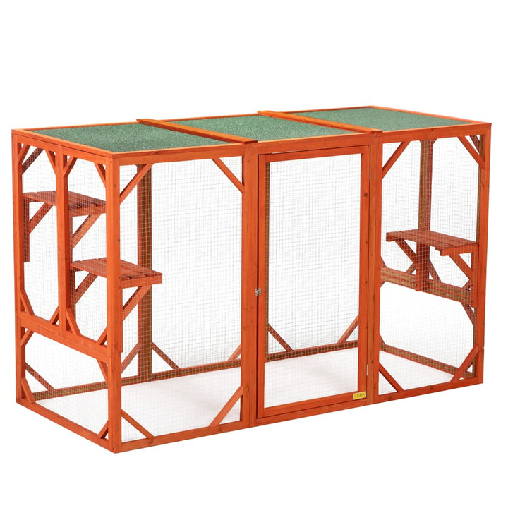 71 inch outdoor cat enclosure orange-CW12W0519