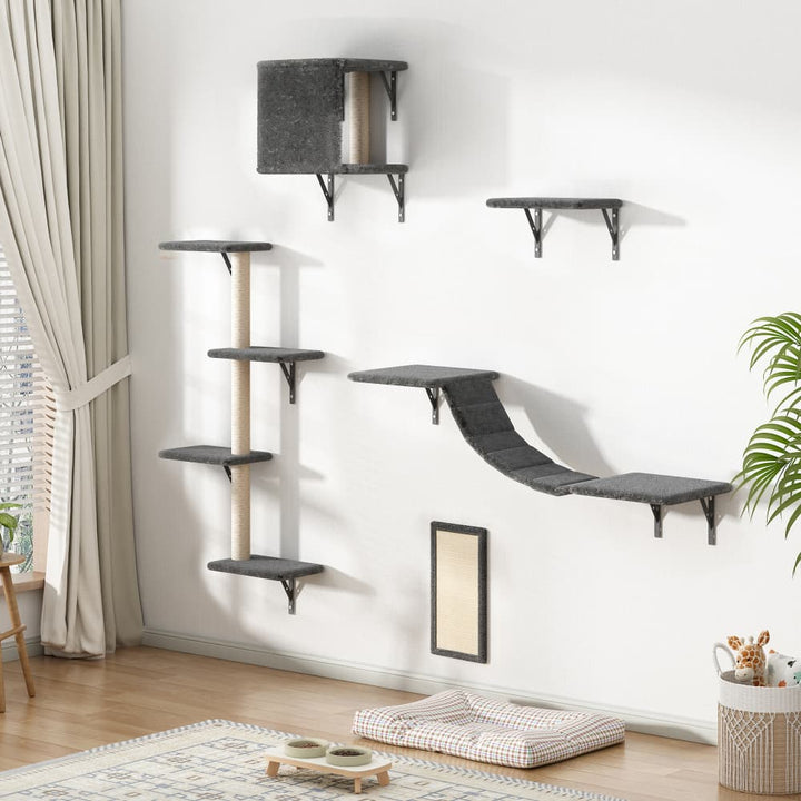 Coziwow 5 Pcs Wall-Mounted Cat Climber Set-CW12A0540