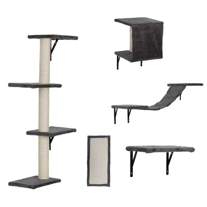 Coziwow 5 Pcs Wall-Mounted Cat Climber Set-CW12A0540