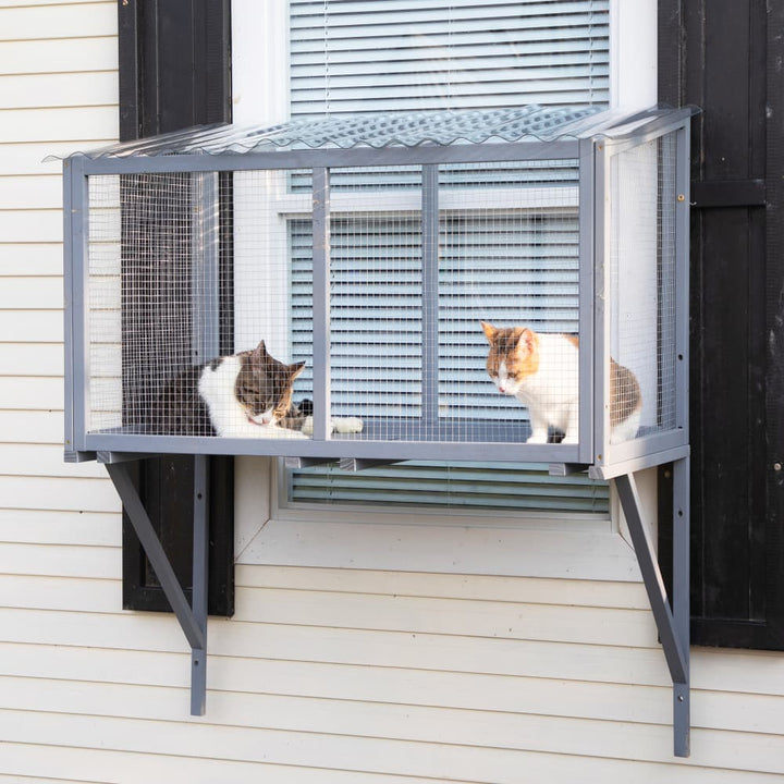 Coziwow 47″L Wooden Outdoor Cat Window Perch-CW12A0684