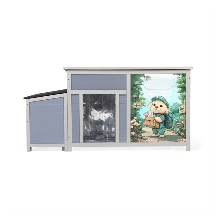 Coziwow 59''L Insulated Dog House with Feeding Bowl Coziwow