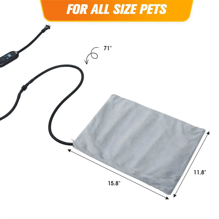 Coziwow Heated Pet Pad with Cover & Temperature Control