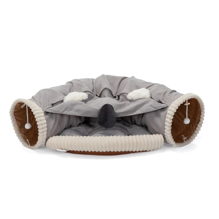 Coziwow Collapsible Cat Tunnel Bed Gray-CW12B0541