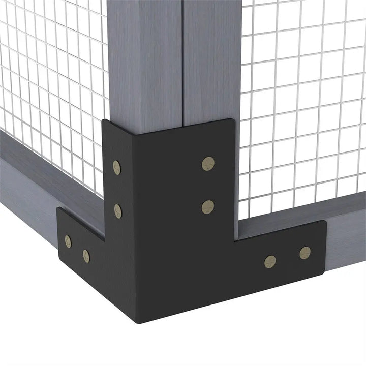 Coziwow 108.48"L Extra-Large Outdoor Wooden Cat Enclosure Coziwow