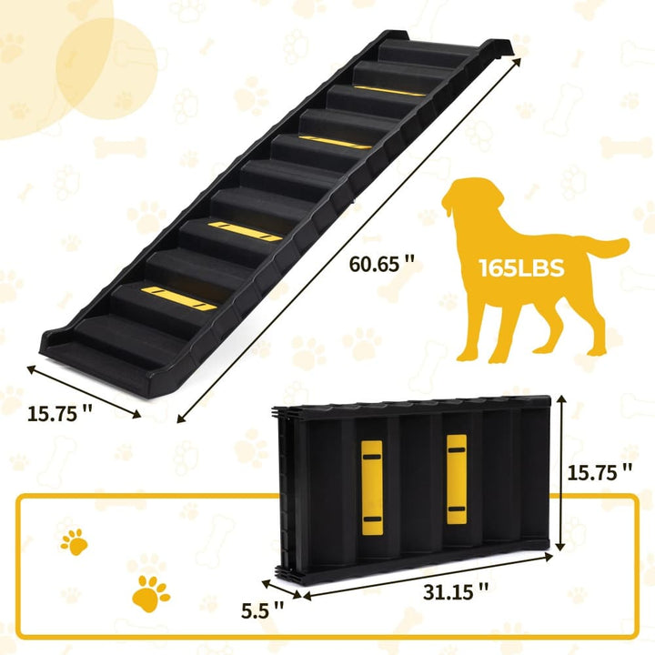 Coziwow 61''L Portable Plastic Dog Car Ramp-CW12E0560