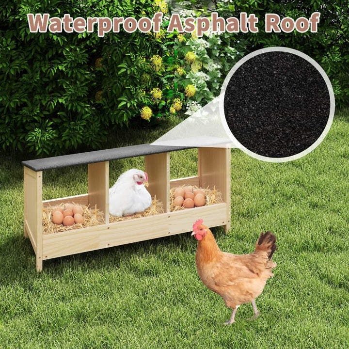 Coziwow 3 Compartment Chicken Nesting Box-CW12E0686