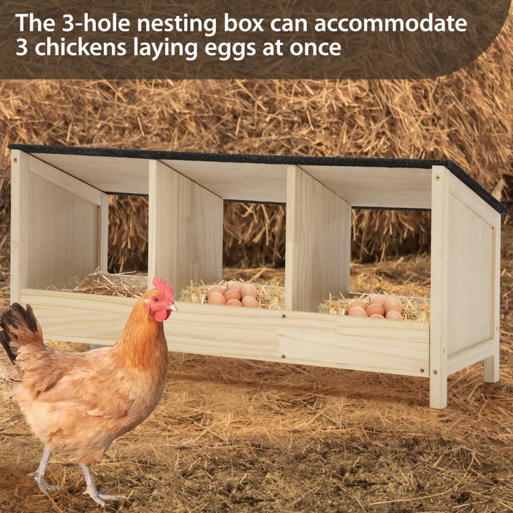 Coziwow 3 Compartment Chicken Nesting Box-CW12E0686