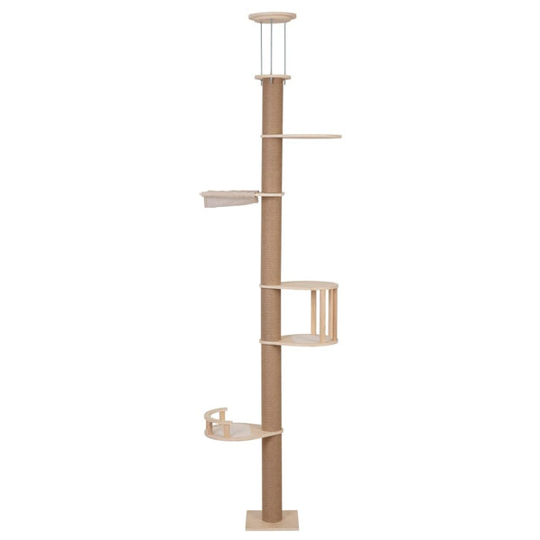 Coziwow 87-111''H Floor-to-Ceiling Cat Tree with Scratching Post-CW12E0776