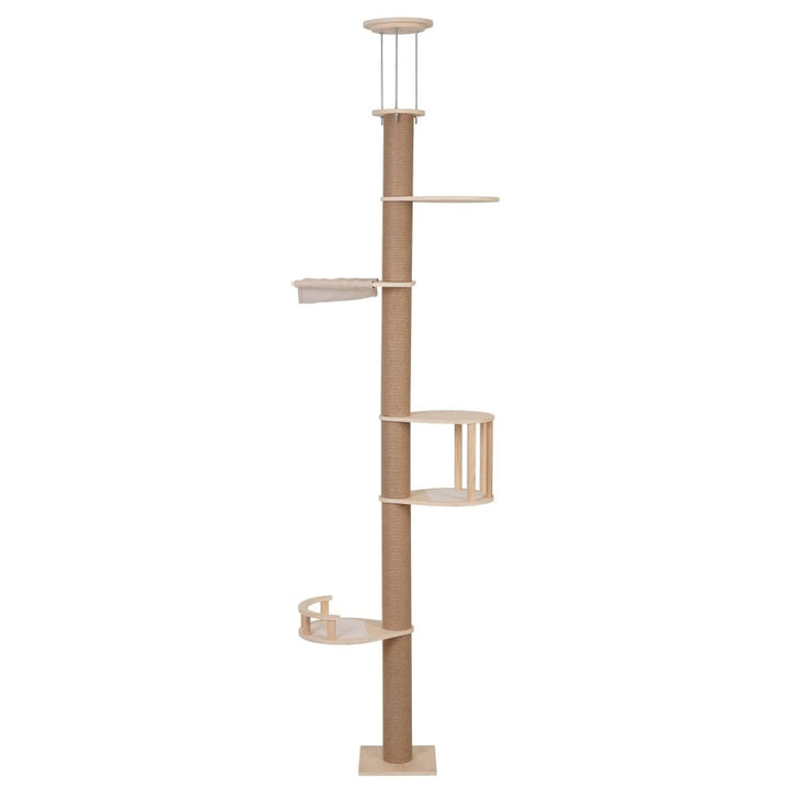 Coziwow 87-111''H Floor-to-Ceiling Cat Tree with Scratching Post-CW12E0776