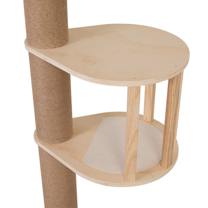 Coziwow 87-111''H Floor-to-Ceiling Cat Tree with Scratching Post-CW12E0776