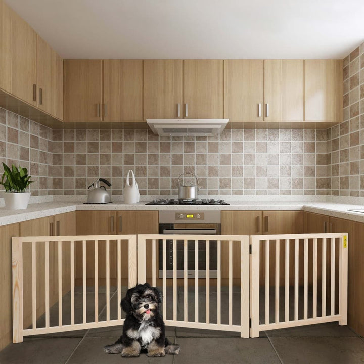 Coziwow 17.5″H Wooden Foldable Pet Gate-CW12F0237