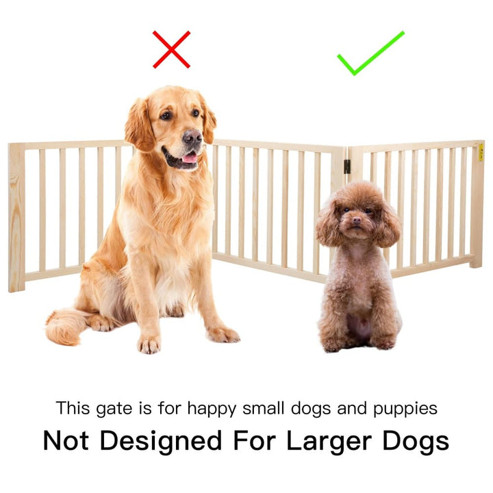 Coziwow 17.5″H Wooden Foldable Pet Gate-CW12F0237