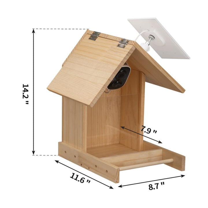 Coziwow Smart Solar-Powered Bird Feeder with Camera-CW12F0759
