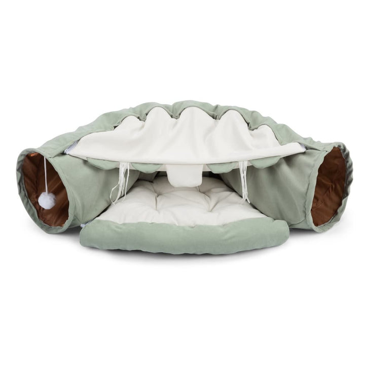 Coziwow Collapsible Cat Tunnel Bed Green-CW12G0400