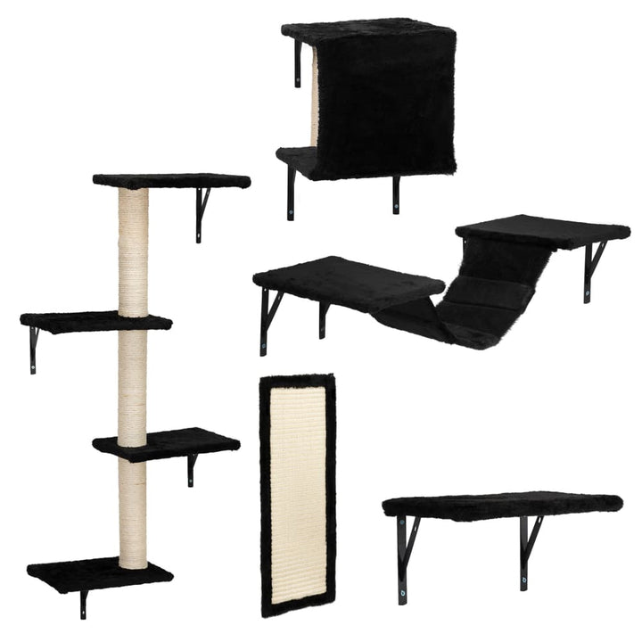 Coziwow 5 Pcs Wall-Mounted Cat Climber Set-CW12H0527