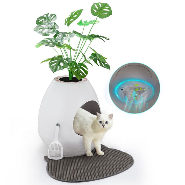 Coziwow Eggloa6 2-in-1 Cat Litter Box & Cat Bed Upgraded-CW12H0653