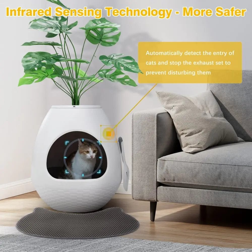 Coziwow Eggloa6 2-in-1 Cat Litter Box for Cats – coziwow