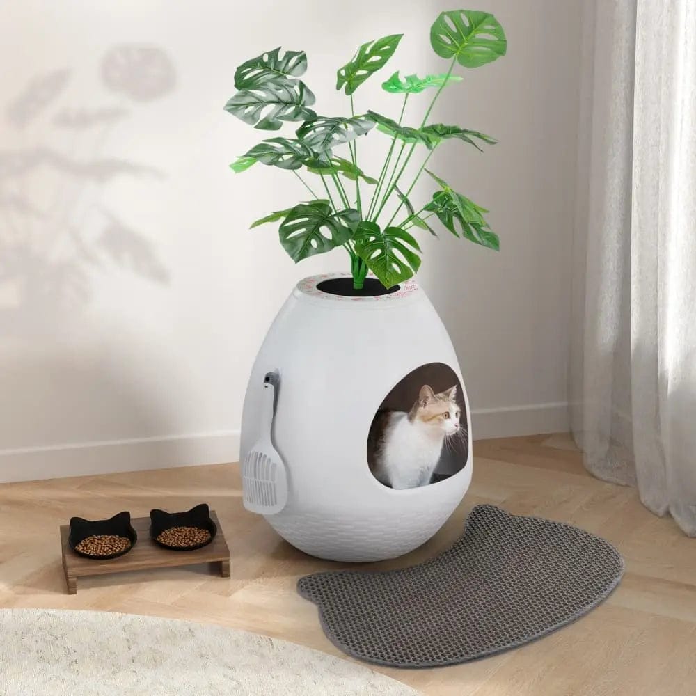 Cat　0102 ♡ Coziwow Eggloa6 2-in-1 Cat Litter Box for Cats – coziwow