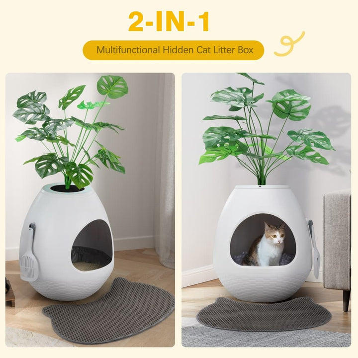 Coziwow Eggloa6 2-in-1 Cat Litter Box & Cat Bed Upgraded-CW12H0653