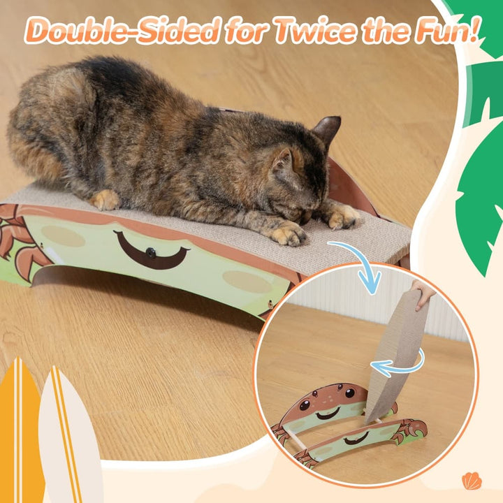 Coziwow Crab-Shape Cat Scratcher Bed Lounge-CW12H0779