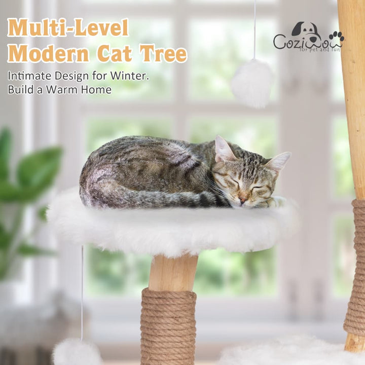 Coziwow 42" Tall Cloud Cat Tree Tower-CW12K0528