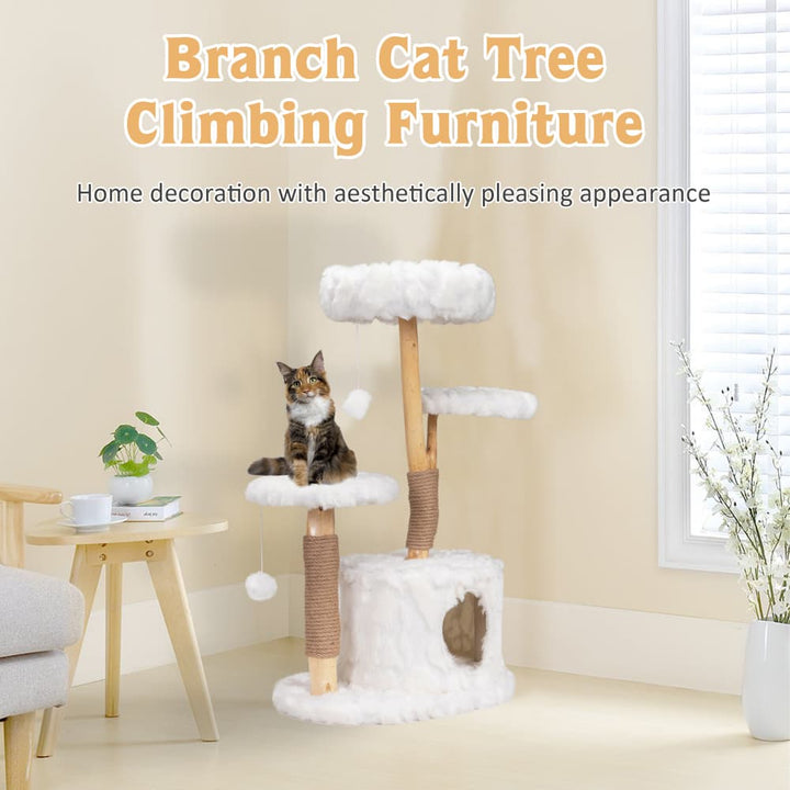 Coziwow 42" Tall Cloud Cat Tree Tower-CW12K0528