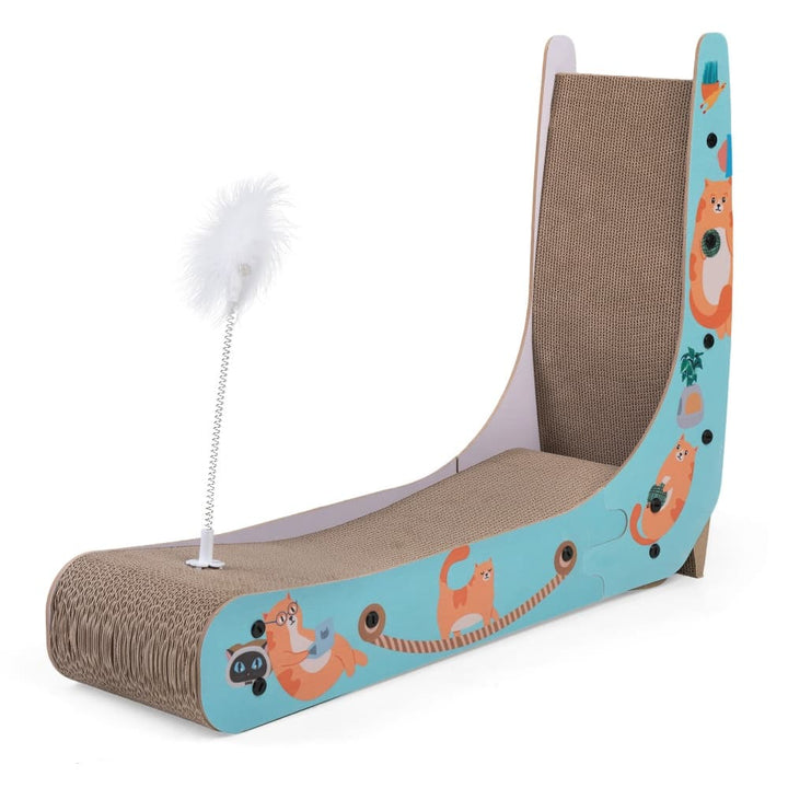 Coziwow 27''L L-Shape Cat Scratcher Lounge-CW12K0780