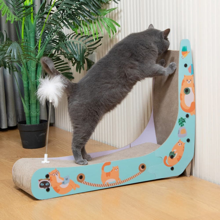 Coziwow 27''L L-Shape Cat Scratcher Lounge-CW12K0780