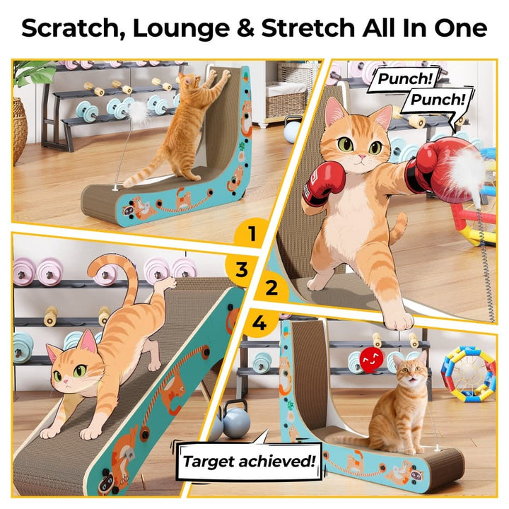 Coziwow 27''L L-Shape Cat Scratcher Lounge-CW12K0780