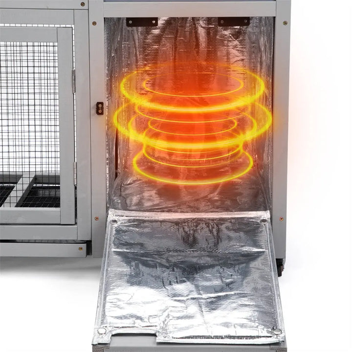 Coziwow 39"L Insulated Wooden Rabbit House