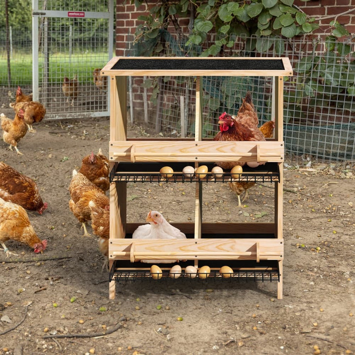 Coziwow 2-Tier Chicken Coop with 4 Nesting Boxes-CW12L0691