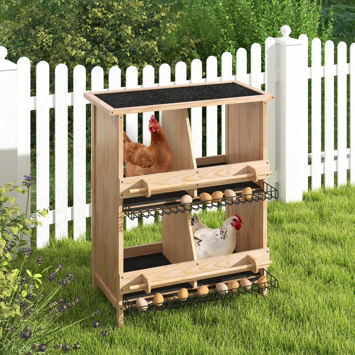 Coziwow 2-Tier Chicken Coop with 4 Nesting Boxes-CW12L0691