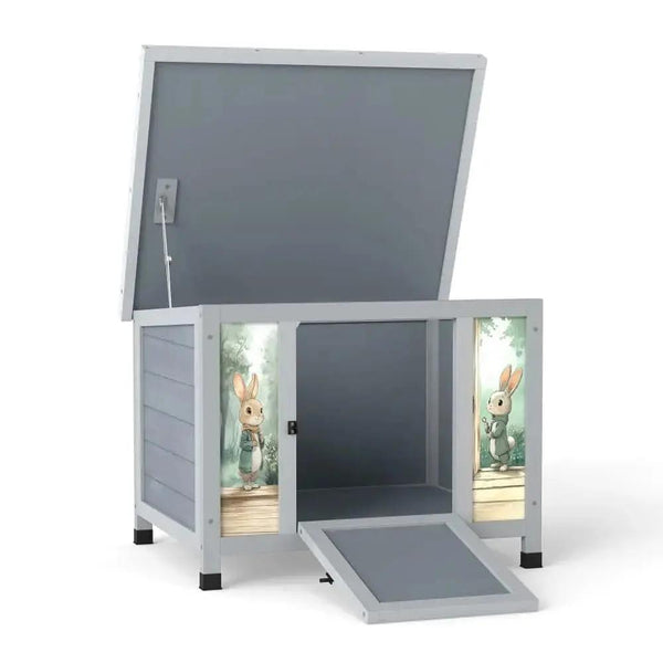 Coziwow 24″L Small Wooden Rabbit House for Your Pets – coziwow
