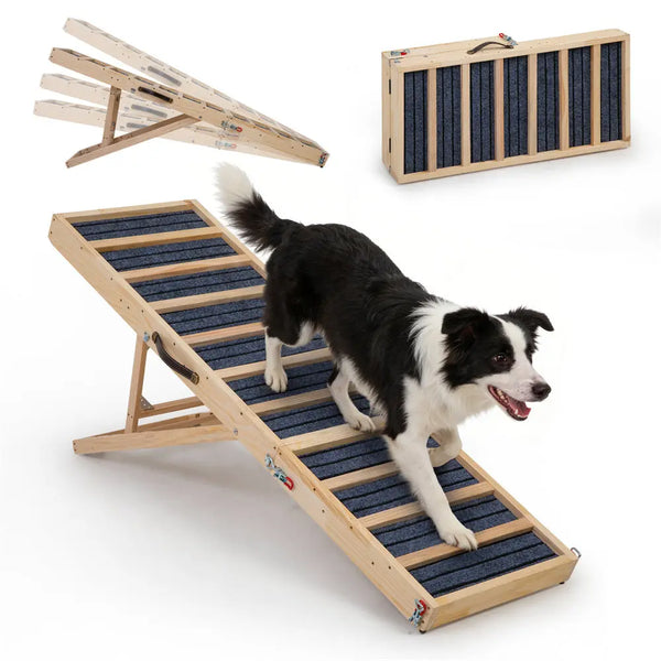 Coziwow 55″L Portable Wooden Dog Ramp Coziwow