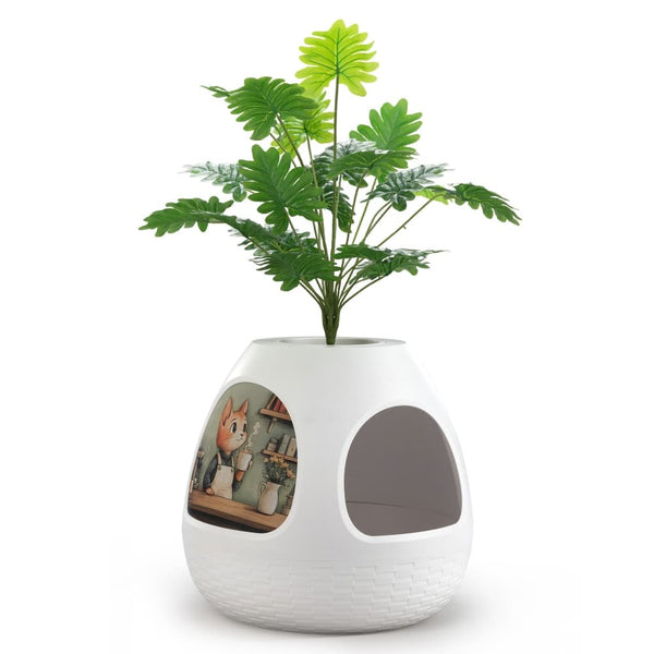 Coziwow Copod8 3-in-1 Hidden Cat Cave White Basic-CW12M0782