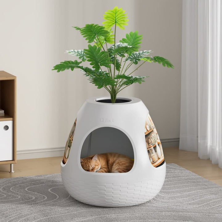 Coziwow Copod8 3-in-1 Hidden Cat Cave White Basic-CW12M0782