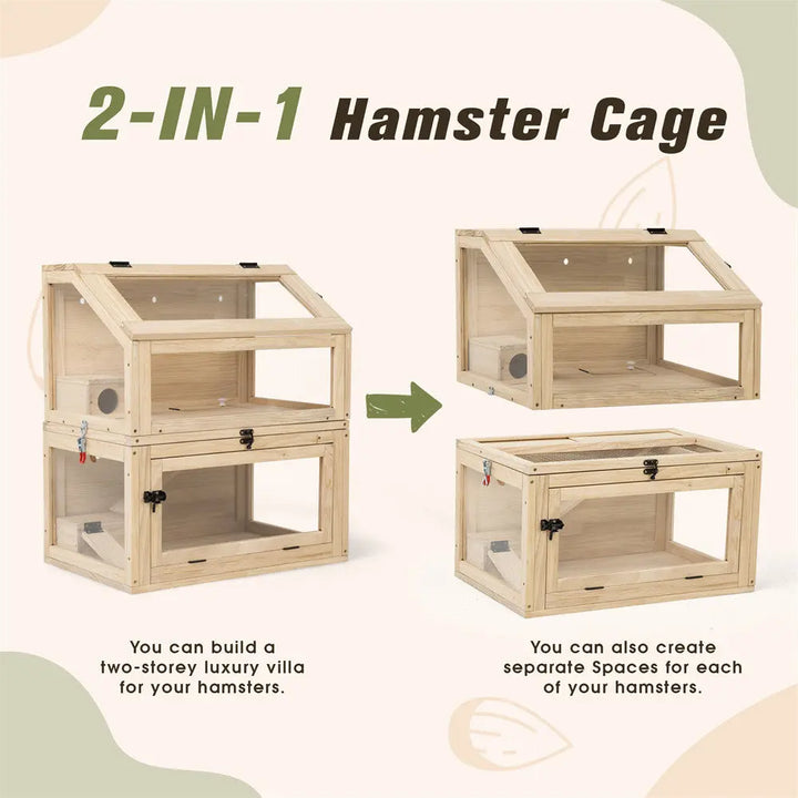 Coziwow Double Layer Acrylic Hamster Cage Coziwow