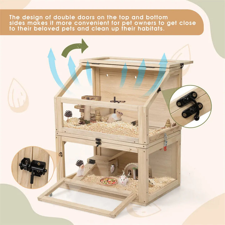 Coziwow Double Layer Acrylic Hamster Cage Coziwow