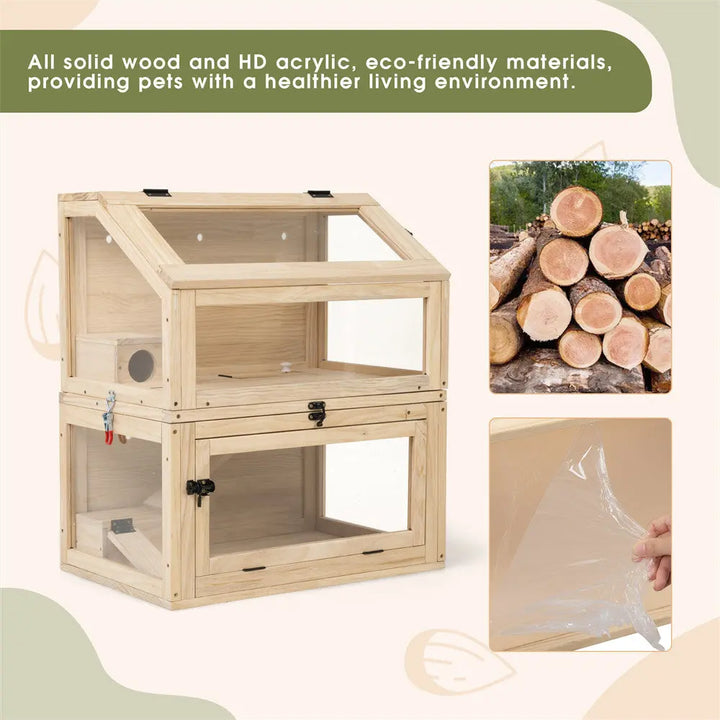 Coziwow Double Layer Acrylic Hamster Cage Coziwow