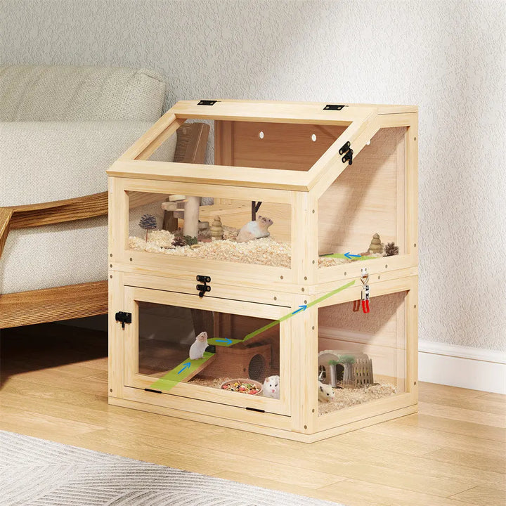 Coziwow Double Layer Acrylic Hamster Cage Coziwow
