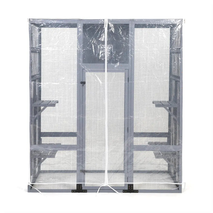 Coziwow 62" Insulated Wooden Cat Enclosure