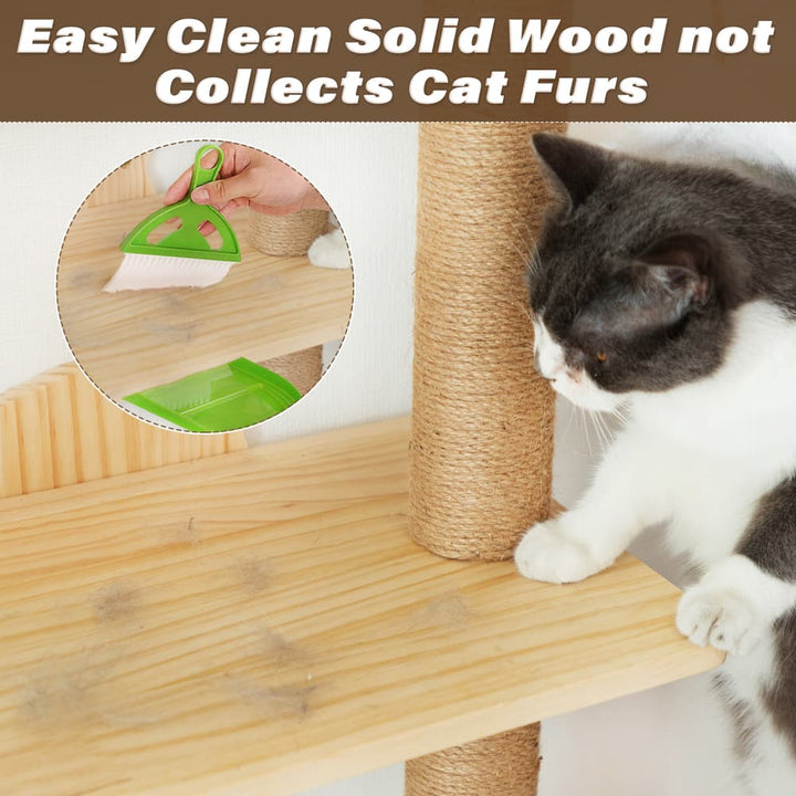Coziwow 69"H Wall Mounted Cat Climbing Tree-CW12P0514