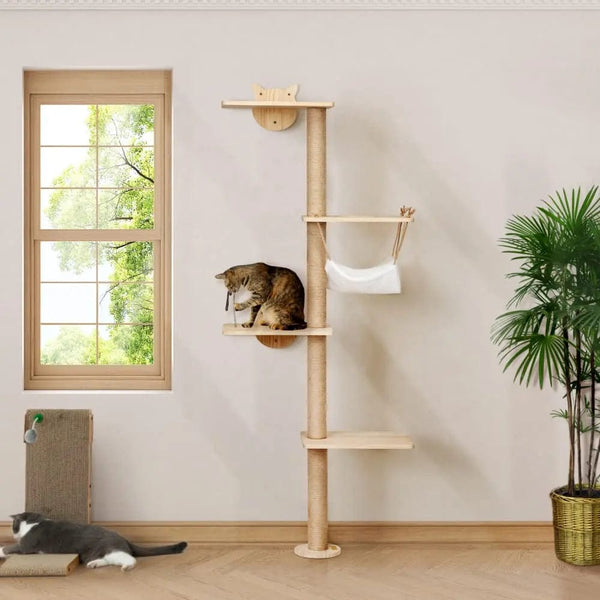 Coziwow Cat Trees & Towers Coziwow 69"H Wall Mounted Cat Climbing Tree