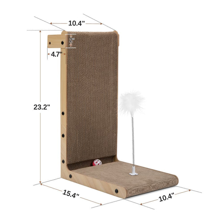 Coziwow 15''L L-Shape Cat Scratcher Pad-CW12R0515