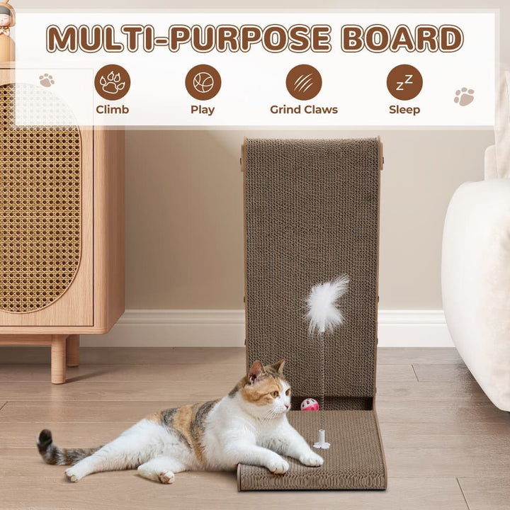 Coziwow 15''L L-Shape Cat Scratcher Pad-CW12R0515