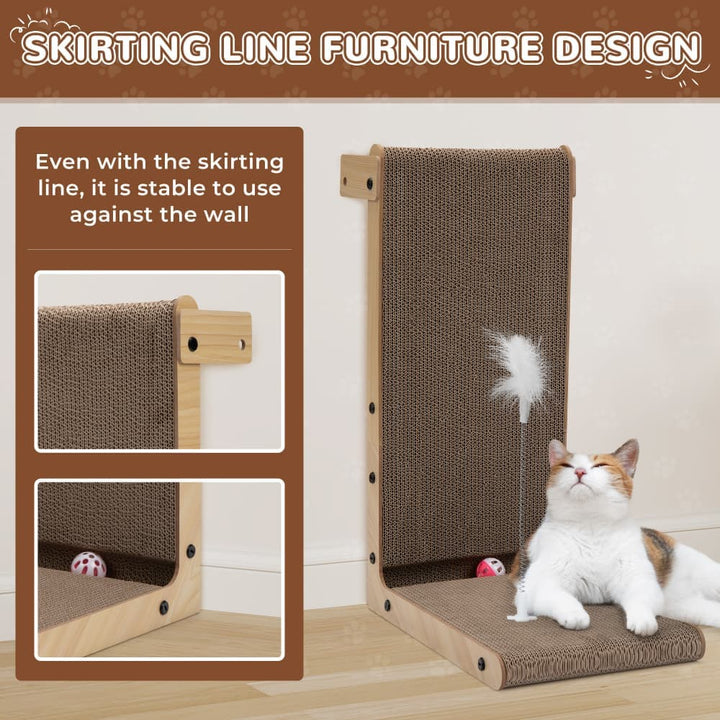 Coziwow 15''L L-Shape Cat Scratcher Pad-CW12R0515